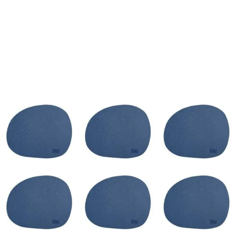 RAW Organic glassbrikke 6 stk dark blue