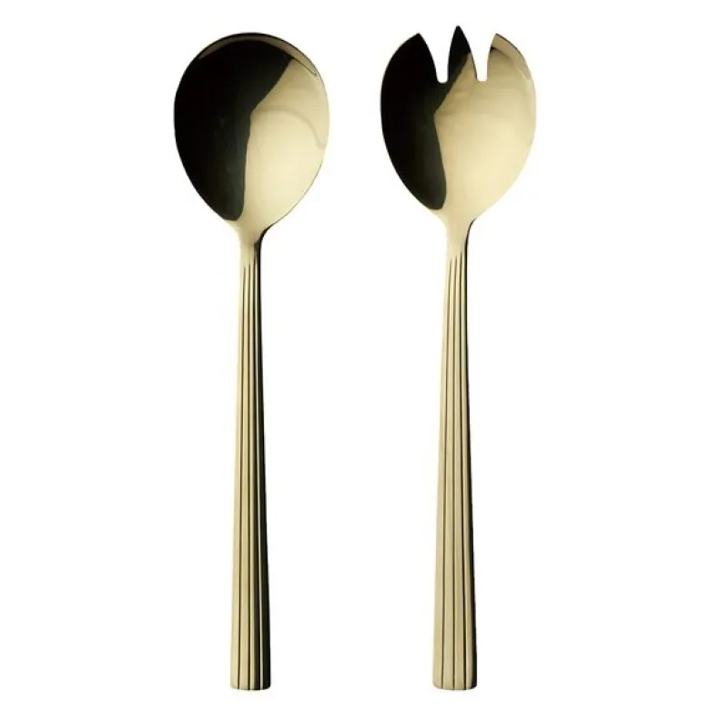 RAW salatsett 2 deler champagne gold