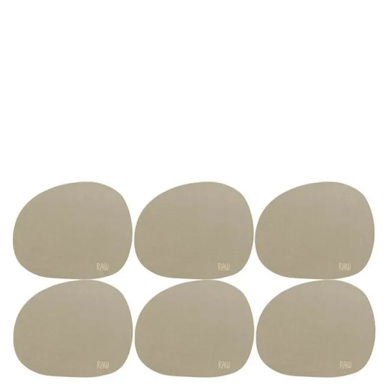 RAW Soft glassbrikke 6 stk mellow clay