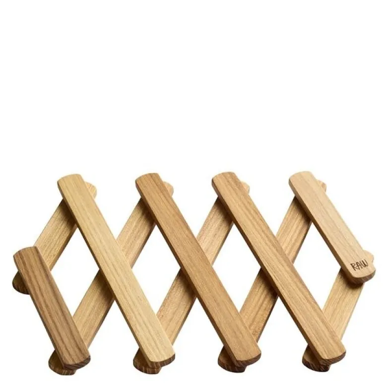 RAW Teak gryteunderlag utfellbart 60 cm