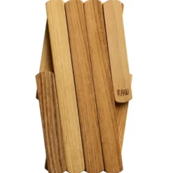 RAW Teak gryteunderlag utfellbart 60 cm