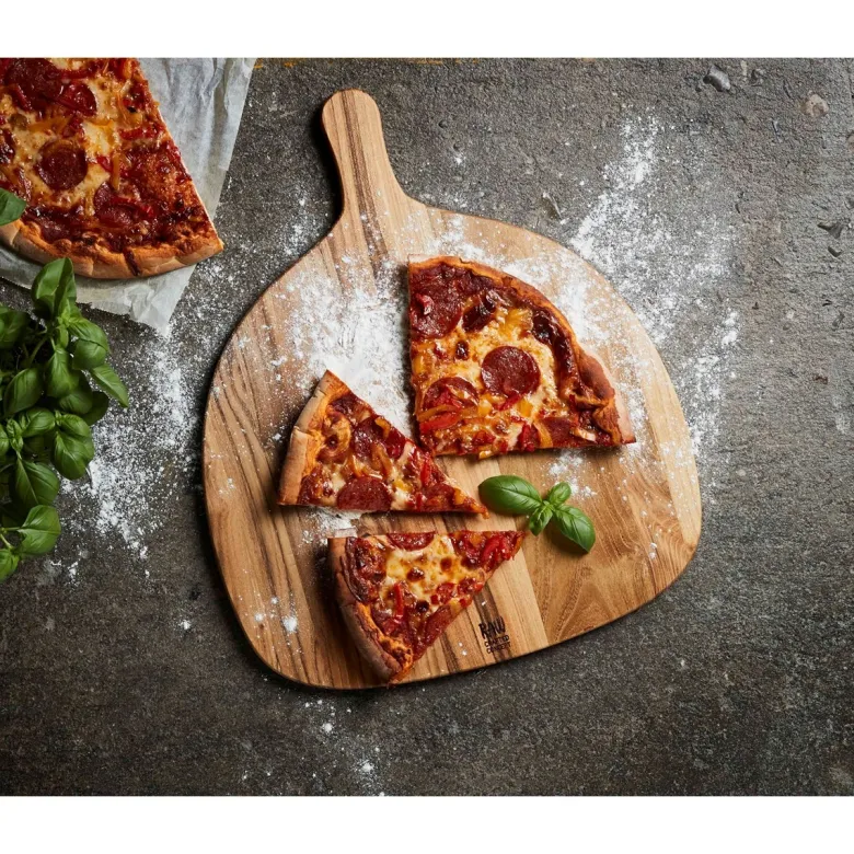RAW Teak pizza/serveringsbrett 46x38 cm