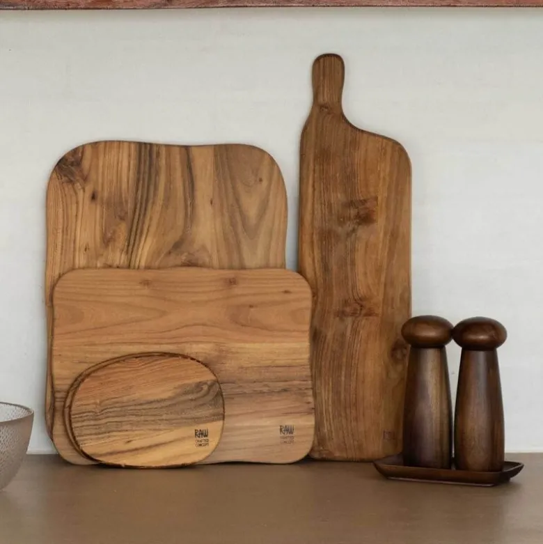 RAW Teak skjærebrett sett 2 stk