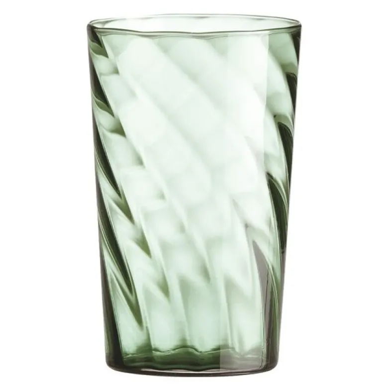 RAW Unique optic highball glass 45 cl green