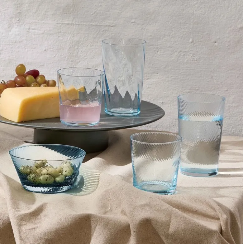 RAW Unique optic highball glass 45 cl light blue