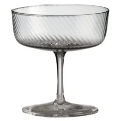 RAW Unique swirl champagneglass 25 cl smoke