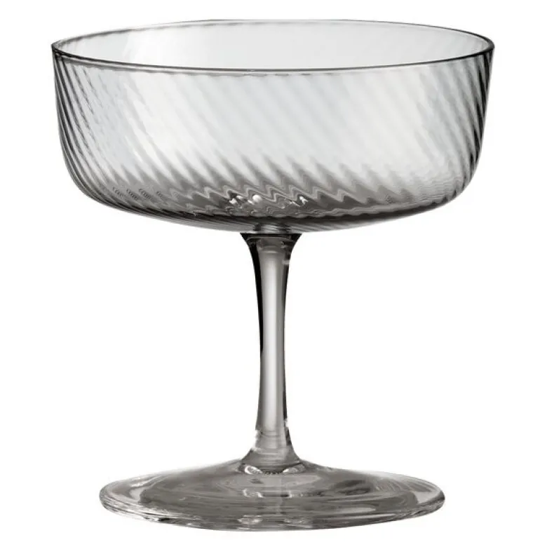RAW Unique swirl champagneglass 25 cl smoke