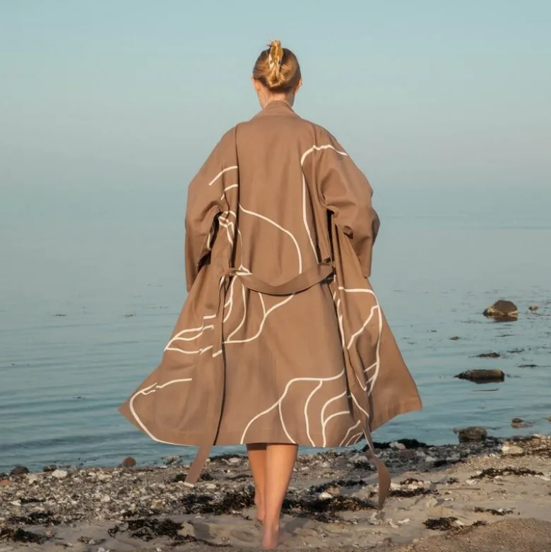 Reconnect badekåpe S/M leire