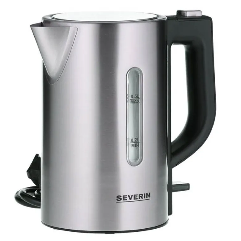 Reisevannkoker med krus WK3647 0,5L 1100W svart/sølv
