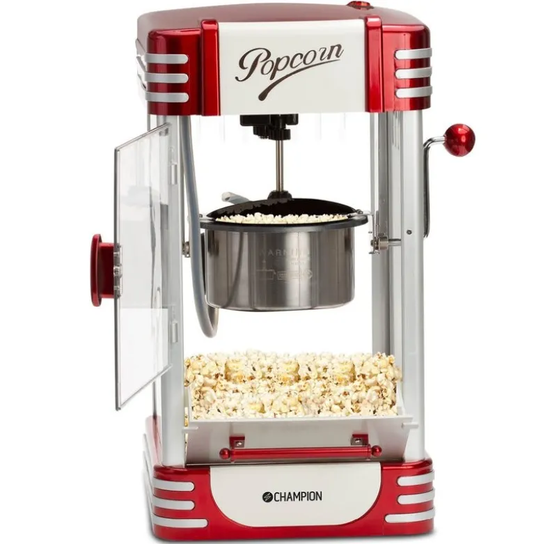 Retro popcornmaskin XL PCM406 rød metallic