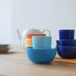 Rhombe Color skål 13 cm mørk blå