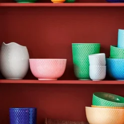 Rhombe Color skål 11 cm rosa