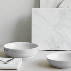 Rhombe desserttallerken 16 cm hvit