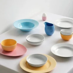 Rhombe desserttallerken 16 cm hvit