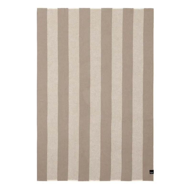 Ringstind ullpledd 120x180 cm beige