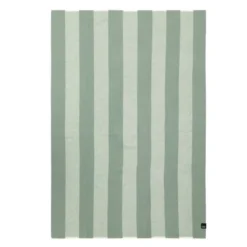 Ringstind ullpledd 120x180 cm dempet grønn
