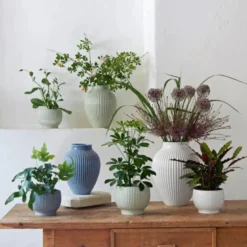 Ripple vase 27 cm hvit