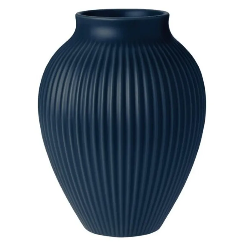 Ripple vase 20 cm matt mørk blå