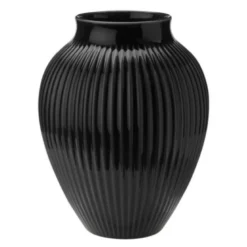 Ripple vase 27 cm svart
