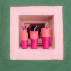 Rise termoflaske 0,47L med sportslokk Pink Lemonade Kaleidoscope