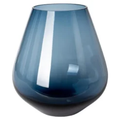 Rocks stormlykt/vase 22 cm blå