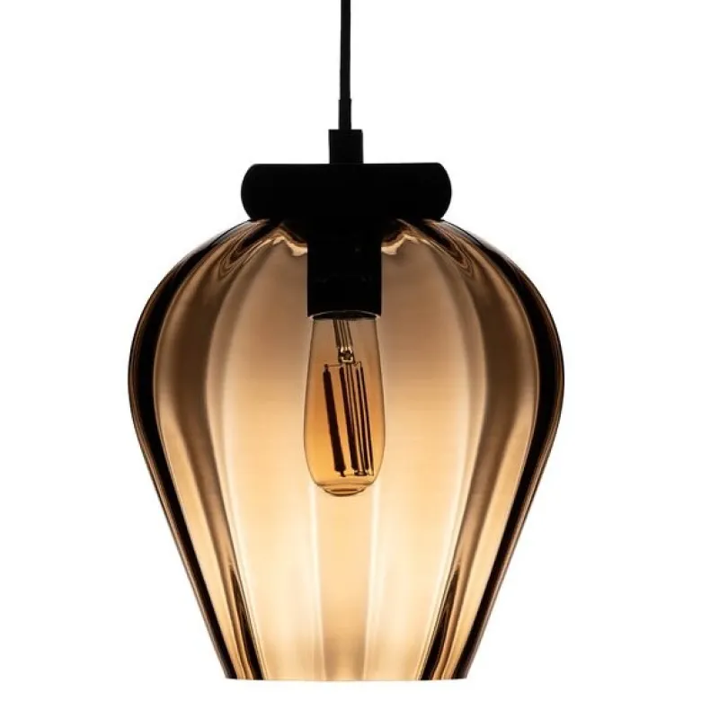 Rocks taklampe 30 cm caramel