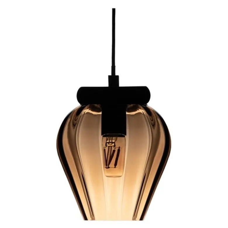 Rocks taklampe 24 cm caramel