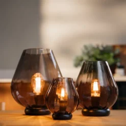 Rocks XO bordlampe 20,4 cm koksgrå