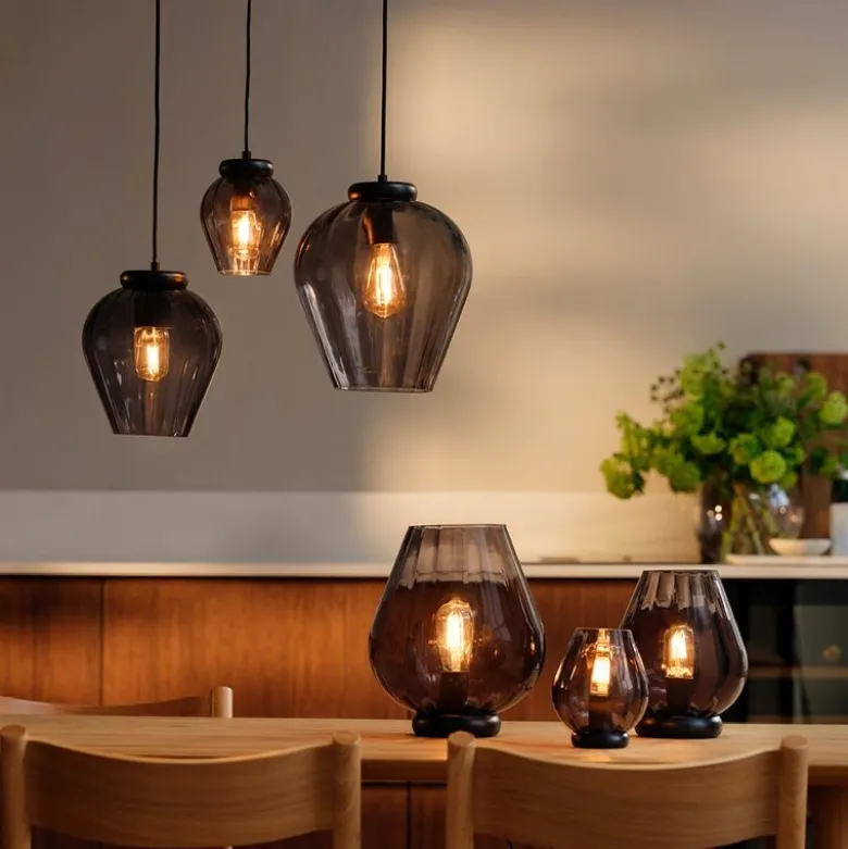 Rocks XO bordlampe 26 cm koksgrå