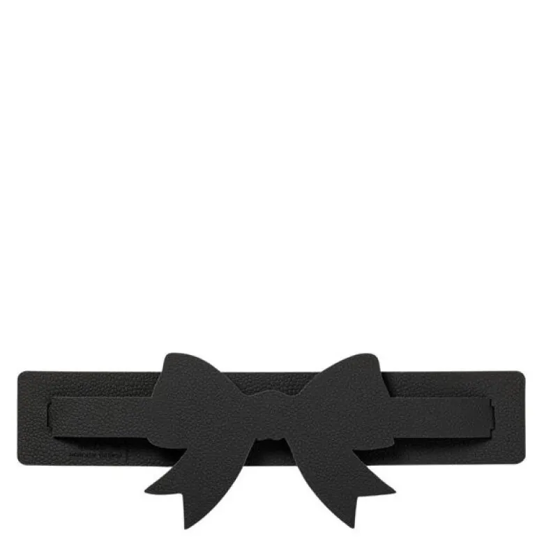 Rosett serviettholder 9x26 cm svart