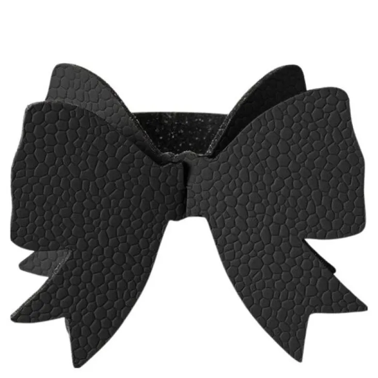 Rosett serviettring 6 cm svart