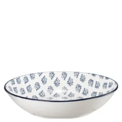 Sakura dyp tallerken 20 cm hvit/blå