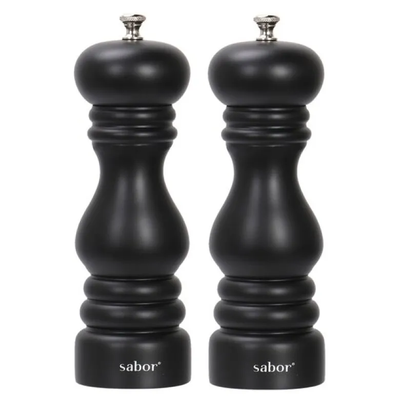 Salt & pepper sett 15 cm matt svart