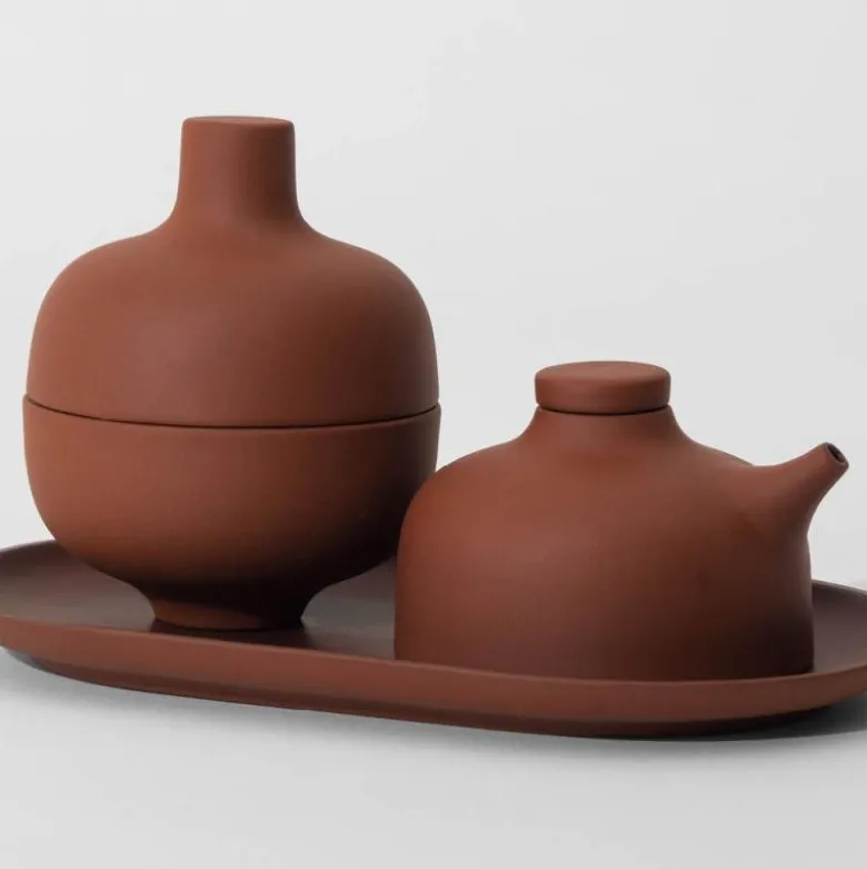 Sand Secrets ovalt fat red clay