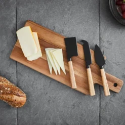 Santo ostesett m/3 kniver og skjærebrett