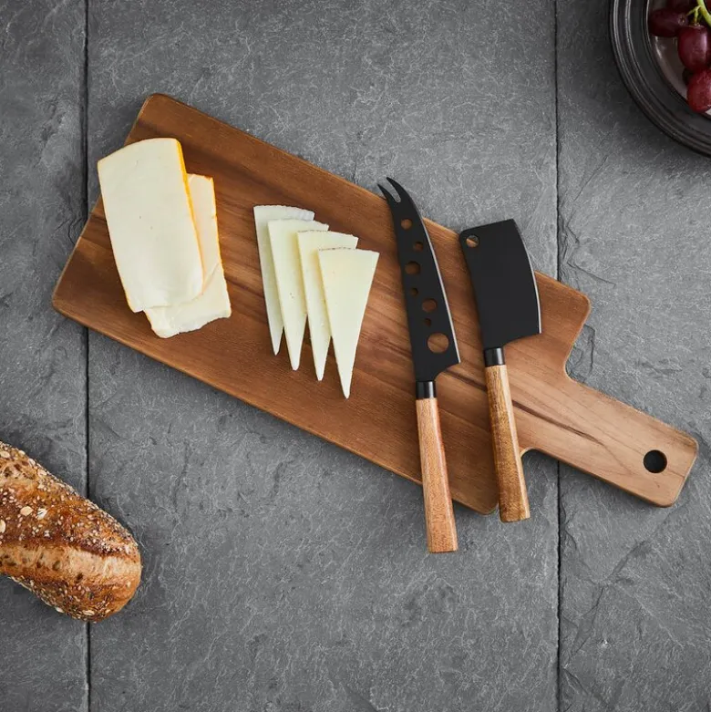 Santo ostesett m/2 kniver og skjærebrett