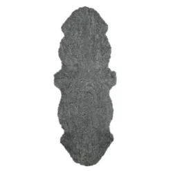 Saueskinn new zealand kort ull 160x60 cm Grey