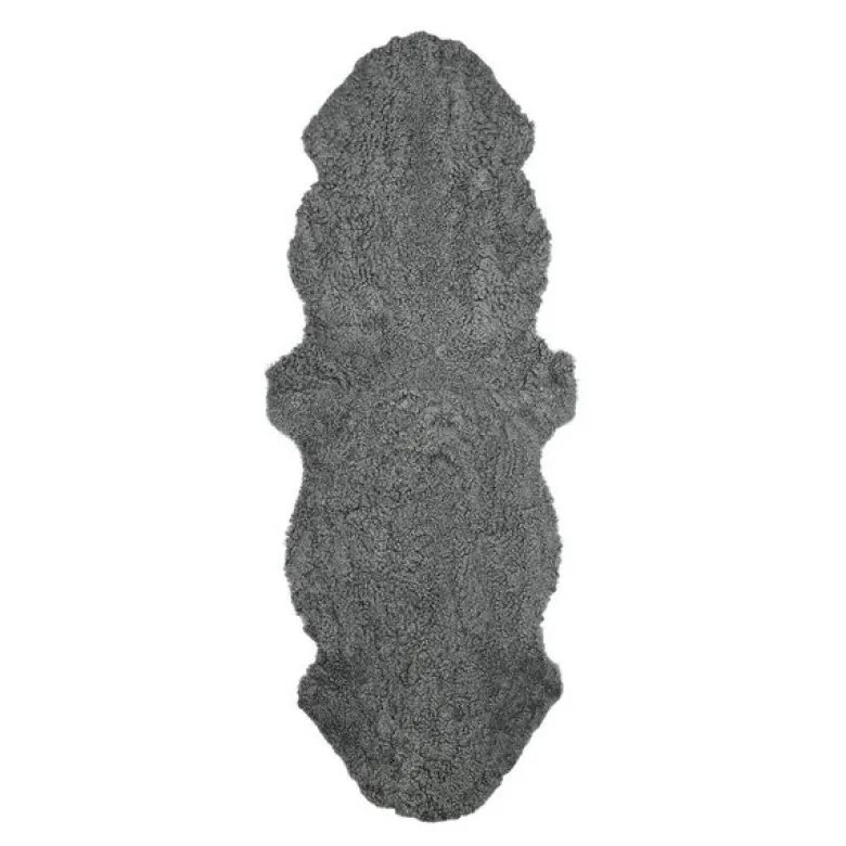 Saueskinn new zealand kort ull 160x60 cm Grey