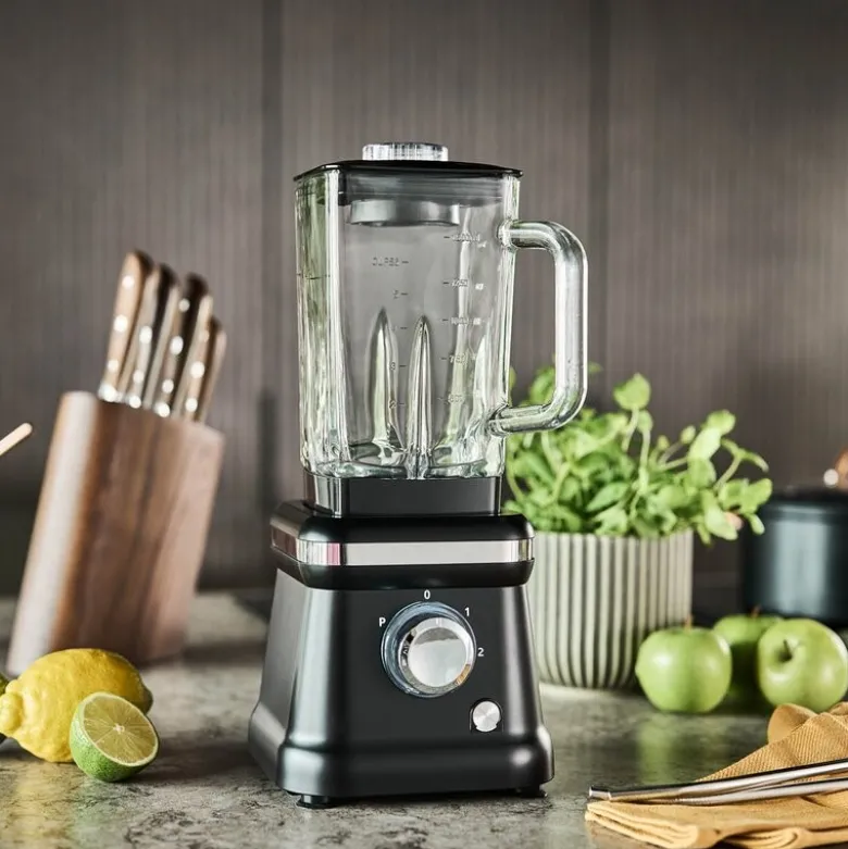 Select blender 1,6L 1000W matt svart/klar