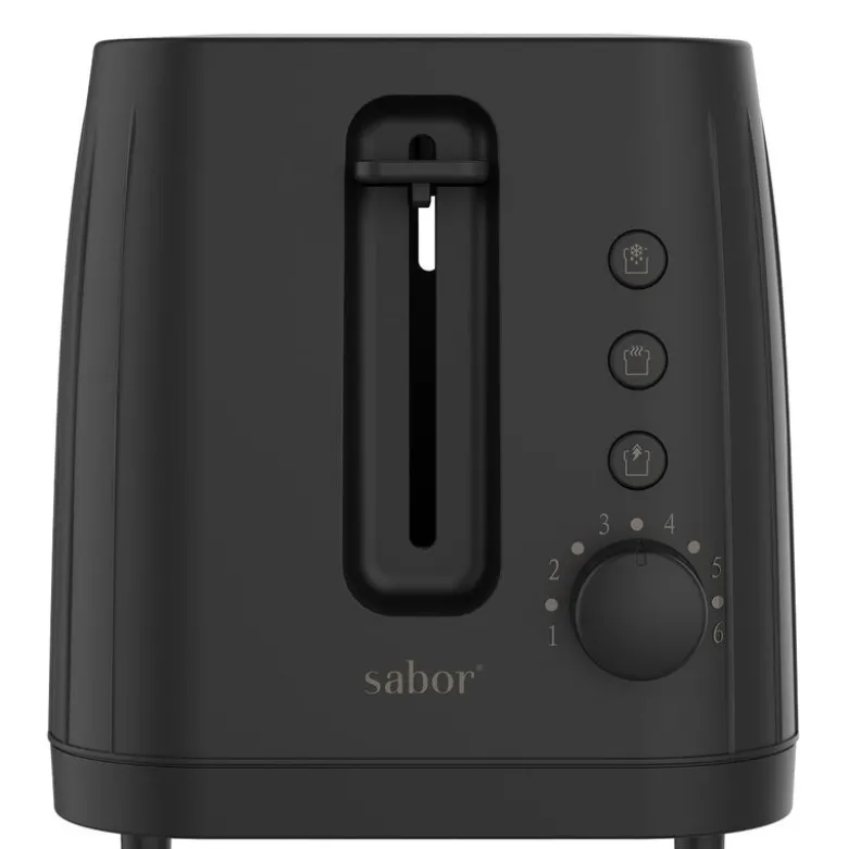 Select brødrister 2 skiver svart/blank