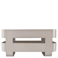 Selvvannende urtepotte 31x15x13 cm stål/hvit