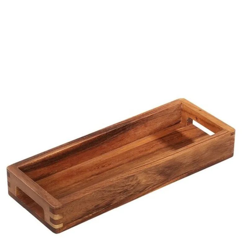Serveringsbrikke i akasietre 32x12x4,5 cm