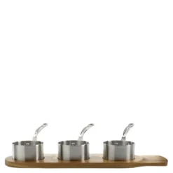 Serveware minikasserollesett 3 deler 9 cm stål