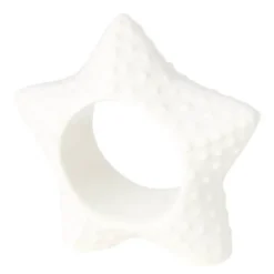 Serviettring 8x8 cm sjøstjerne hvit
