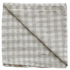 Serviett 45x45 cm gingham natural
