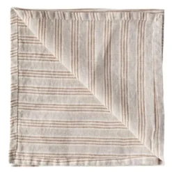 Serviett 45x45 cm hazelnut stripe