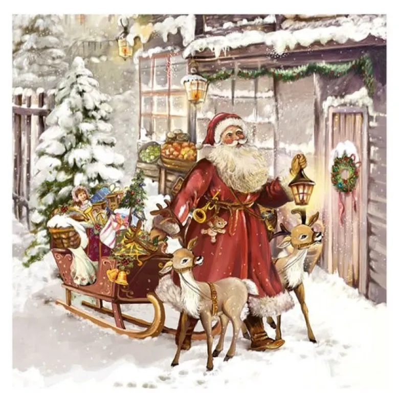 Serviett 33x33 cm 20 stk Christmas Visit