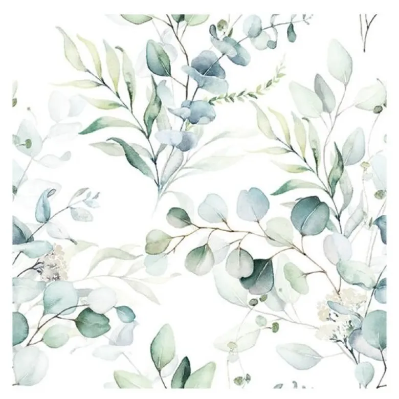 Serviett 33x33 cm 20 stk Eucalyptus All Over