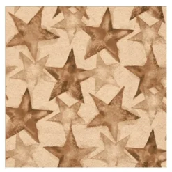 Serviett 33x33 cm 20 stk Watercolour Stars brun