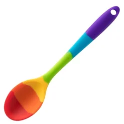 Øse silikon 21 cm regnbuefarget